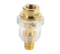 Lurrose Mini Oiler Pouce Lubrificateur Automatique pour Outils Pneumatiques et Couleur Dorée Prolonge la Durée de Vie et Améliore les Performances des Outils