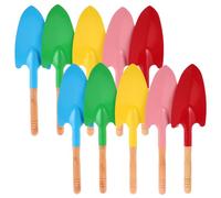 Lurrose Mini-Outils de Jardinage 10 Pièces Truelles à Main Multifonctionnelles pour Creuser et Planter Fleurs, Manches en Bois, Adaptées Potager et Plage Plusieurs Styles