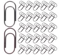 Lurrose Mini Trombones Métalliques Vintage 200 Pcs 100 Pcs 15 Mm Rouge Cuivre Ancien Pinces à Notes Décoratives pour Bureau Organisation de Documents et Loisirs Créatifs