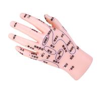 Lurrose Modèle D'acupuncture Facile à Nettoyer Réflexologie Main en Pvc Rose Simulation Réaliste pour Massage et Institutions Médicales