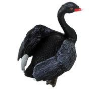 Lurrose Modèle de Canard Noir Plastique Décoration de Jardin Extérieur Réaliste Figurine Ornement de Ferme Élégante pour Table et Paysage
