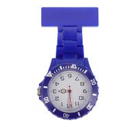 Lurrose Montre de Poche à Quartz à Clip, Cadran Bleu, Lumineuses | Modèle Portable, Étanche, Usage Infirmier, Finition Solide, Format Revers