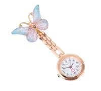 Lurrose Montre de Poche Infirmière à Quartz Bleue Clip Pratique, Design Créatif et Élégant, Professionnels de Santé Aides-soignantes