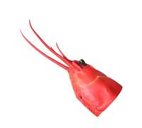 Lurrose Moufles de Homard en Latex Rouge, Accessoires Photo Créatifs et Faciles à Enfiler pour Cosplay et Fête, Design Réaliste et Amusant de Pinces
