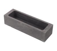 Lurrose Moule à lingots en graphite : creuset de coulée de métaux pour la fusion et la création de bijoux fins, fonte antiadhésive, 135 x 42 x 32 mm, capacité : 1,4 kg