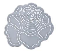 Lurrose Moule en Silicone Souple Rose pour Décoration Suspendue DIY, Moule à Pendentif Floral 3D, Résistant la Déchirure, Accessoire de Bricolage pour Création Artisanale Intérieure