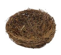 Lurrose Nid à Oiseaux en Rotin Marron Artisanal pour Extérieur, Spacieux et Facile à Installer, Décoration de Jardin et Habitat Naturel pour Oiseaux