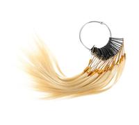 Lurrose Nuancier de Cheveux Humains 30 Mèches Couleur Ivoire 9° pour Test Capillaire, Kit Professionnel de Coloration des Cheveux, Tableau Échantillons pour Salon de Coiffure