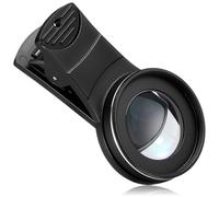 Lurrose Objectif Macro 15x Portable en Verre et Alliage D'aluminium avec Clip Détachable pour Smartphone, Lentille Optique Haute Définition, pour Photographie Mobile