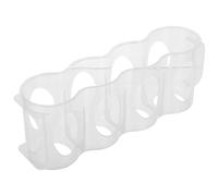 Lurrose Organisateur de Réfrigérateur Transparent à Tirage Manuel en Pp Léger 4 Sections pour Rangement de Bouteilles et Canettes le Réfrigérateur