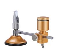 Lurrose Outil de Coupe de Verre Multifonction Pratique en Alliage et Plastique Couleur Or, Coupe-verre Portable pour Travaux de Vitrage Précis
