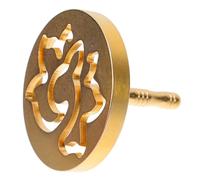 Lurrose Outil de Pressage en Cuivre pour Parfum - Presse à Cendres de Parfum Domestique Motif Lotus 6,0 Cm - Accessoire pour Fabrication de Parfum DIY, Presseur Précis pour Poudre