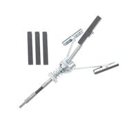 Lurrose Outil de Rodage Cylindrique Réglable 3 Mors 51-165 Mm avec Pierres à Aiguiser 3 Pièces, Compatible Polissage Moteur et Rodage Freins, pour Usage Industriel et Personnel