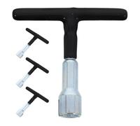 Lurrose Outil Manuel à Écrous à Oreilles 4 Pcs, Tournevis à Douille Portable en Acier 66 G Poignée en T, pour Vis à Œil, Crochets à Visser, Fixation Murale Polyvalente Bricolage Intérieur