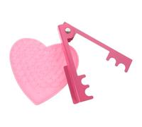Lurrose Outil pour Enlever Épines de Rose Forme Cœur, Kit de Jardinage en Plastique et Fer, Convient pour Boutiques de Fleurs, Retrait Sûr des Feuilles et Épines