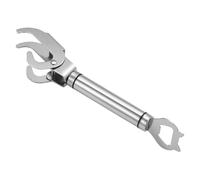 Lurrose Ouvre-boîte Multifonction Inoxydable avec Pince Plate Résistante Chaleur Ouvre-bouteille et Pince Cuisine Pratique pour Bols et Assiettes Outil de Cuisine Sûr et Ergonomique