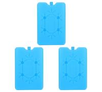 Lurrose Packs de Glace Réutilisables 3 Pièces 200 ml Bleu Plastique, Rangée de Glace pour Boîtes de Conservation au Frais, Pique-Niques en Plein Air et Longs