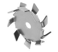 Lurrose Pale de Mélange Diamètre de Trou 8mm en Acier Inoxydable Argenté pour Laboratoire Agitation Homogène et Complète pour Opérations de Laboratoire Réutilisable