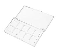 Lurrose Palette de Maquillage Vide Transparente 18X18Mm 10 Compartiments pour Fards à Paupières Rouge à Lèvres Rechargeable Blush et Aquarelle - Boîte Rangement Cosmétique Multifonction