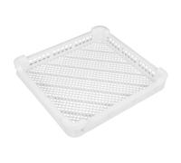 Lurrose Panier De Fruits De Mer Peu Profond 370x350x60 Mm En Plastique Alimentaire Blanc Plateau De Congélation Multi-usages Drain Économiseur D'énergie Pour Séchage Et Conservation Des Aliments
