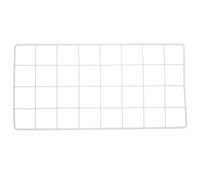 Lurrose Panneau Mural Grillagé 40X20 CM en Fer Gris Clair Renforcé Présentoir Photo Multifonction pour Décoration Murale Grille D’Affichage Photo DIY pour Bureau Chambre et Salon