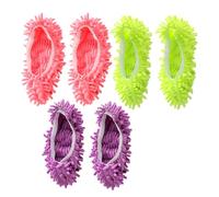 Lurrose Pantoufles à Serpillière en Microfibre Fine 6pcs pour Nettoyage Ménager sans Effort, Léger et Créatif, pour Sols en Bois et Entretien Quotidien