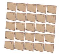 Lurrose Papeterie Vintage 48 Pièces Cartes de Vœux et Enveloppes Kraft Papier à Lettres Ligné Invitations de Mariage Félicitations Anniversaires Enveloppes Carrées Usage Courrier Aérien