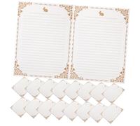 Lurrose Papier à Lettres Rétro Ligné A4 50 Feuilles 29,7 X 21 Cm Papier Décoratif Kraft Épais pour Écriture, Scrapbooking Vintage et Papeterie Bureau Créative