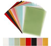 Lurrose Papier Calque Coloré En Parchemin Végétal 50 Feuilles De Papier Vélin Pour Travaux D'impression Et De