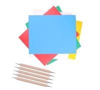 Lurrose Papier Calque de Transfert pour Broderie Diy, Papier Carbone Textile Réutilisable et Résistant, Lot de 10 Feuilles pour Couture et Quilting
