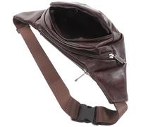 Lurrose Paquet Banane Grand Format en Pu Imperméable pour Randonnée et Pique-niques, Design Polyvalent Grand Espace de Rangement, Paquet de Voyage Stylé pour Hommes et Adolescentes