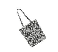 Lurrose Paquet Bandoulière Léopard en Toile Grand Format Paquet Cabas Polyvalent pour Femme Léger et Pratique Shopping le Travail Sorties Quotidiennes et Spacieux