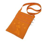 Lurrose Paquet Bandoulière Moine Bouddhiste Unisexe en Tissu Orange, Léger Grosse Capacité pour Rangement Pratique Lors des Voyages de Pèlerinage et Usage Quotidien