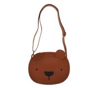 Lurrose Paquet Bandoulière Ours pour Garçon et Filles en Pu Fermeture Éclair, Finition Soignée, Design Mignon et Élégant, Promenades et Sorties D'une Journée