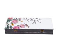 Lurrose Paravent de Table Pliant en Acrylique Style Chinois Traditionnel, Léger Finition Miroir, Décoration de Bureau Élégante pour Maison ou Bureau