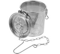 Lurrose Passoire à Thé en Acier Inoxydable 10 Cm, Infuseur à Épices Réutilisable, Filtre à Assaisonnement Étanche Cuisine, Panier Compact pour Soupes et Mijotés, Égouttoir Portable