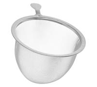 Lurrose Passoire à Thé en Acier Inoxydable 8,8 CM Poignée Solide Infuseur Pratique pour Thé en Vrac Accessoire Maison et Cérémonies Kung Fu