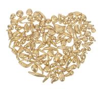 Lurrose Pastilles de Laiton pour la Fabrication de Bijoux en Or (200 g) | Perles de cuivre pour la création de colliers et bagues (projets DIY) - Métal de haute pureté - Matière première pour la fusi