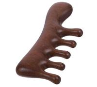 Lurrose Peigne à Cheveux en Bois de Santal Naturel Dents Larges pour Massage du Cuir Chevelu, Portable et Facile à Ranger, pour Soins Capillaires Quotidiens à Domicile