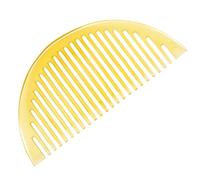 Lurrose Peigne à Corne Naturelle Antistatique Peigne Latéral Mini Portable pour Cheveux Bouclés à Main pour Homme et Femme Outil de Coiffure Léger pour Usage Quotidien la Maison