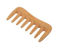 Lurrose Peigne à Dents Larges en Bois de Buis Naturel, Mini Peigne de Massage Portable pour Femmes, Antistatique, Doux pour Cuir Chevelu, pour Cheveux Bouclés et Longs, Outil de Soin