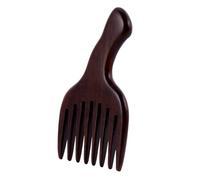 Lurrose Peigne de Massage en Bois D’ébène Naturel, Grand Modèle à Dents Larges pour Cuir Chevelu, Antistatique et Léger, Peigne de Soin Capillaire pour Cheveux Épais, Bouclés et Ondulés,