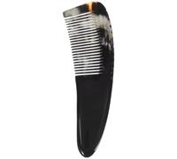Lurrose Peigne Démêlant en Corne de Bœuf Naturel, Fin et Lisse, Bien Poli, pour Cheveux et Cuir Chevelu, Accessoire Élégant pour Femme et Homme