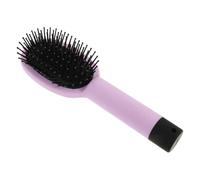Lurrose Peigne Démêlant Volumisant pour Cheveux Bouclés Boîte de Rangement Secrète, Plastique Solide, Couleur Rose Pêche, Accessoire Coiffure Léger et Portable pour Soins Quotidiens