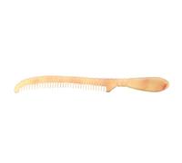 Lurrose Peigne en Corne Naturel Fin 4-6 Mm Antistatique, Masseur de Cuir Chevelu pour Massage et Démêlage, Outil Coiffure Solide pour Soin des Cheveux et Bien-être Quotidien