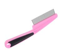 Lurrose Peigne Fin Couleur Rose en Acier Inoxydable pour Cheveux et Animaux Professionnel pour Coiffures Lisses et Usage Quotidien Adultes et Garçon et Filles