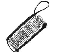 Lurrose Peigne Latéral Banane Noir 30 Dents en Plastique Solide, Accessoire Cheveux Femme pour Coiffure Naturelle et Volume, Outil Coiffure Professionnel pour École et Salon, Pince Banane