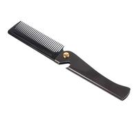 Lurrose Peigne Pliable en Acier Inoxydable Doré Peigne de Poche pour Barbe et Moustache Compact et Portable Accessoire de Toilettage pour Voyage et Soins Personnels