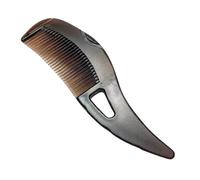 Lurrose Peigne Portable Large à Dents Creuses en Plastique pour Élimination des Pellicules et Massage du Cuir Chevelu Multifonction pour Femmes et Usage Domestique