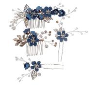 Lurrose Peignes à Cheveux Fleuris et Épingles Décoratives Accessoires Mariage pour Demoiselles d'Honneur et Femmes
